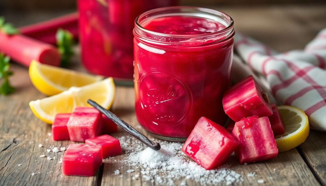 Confiture Rhubarbe Vanille : recette Gourmande et Facile
