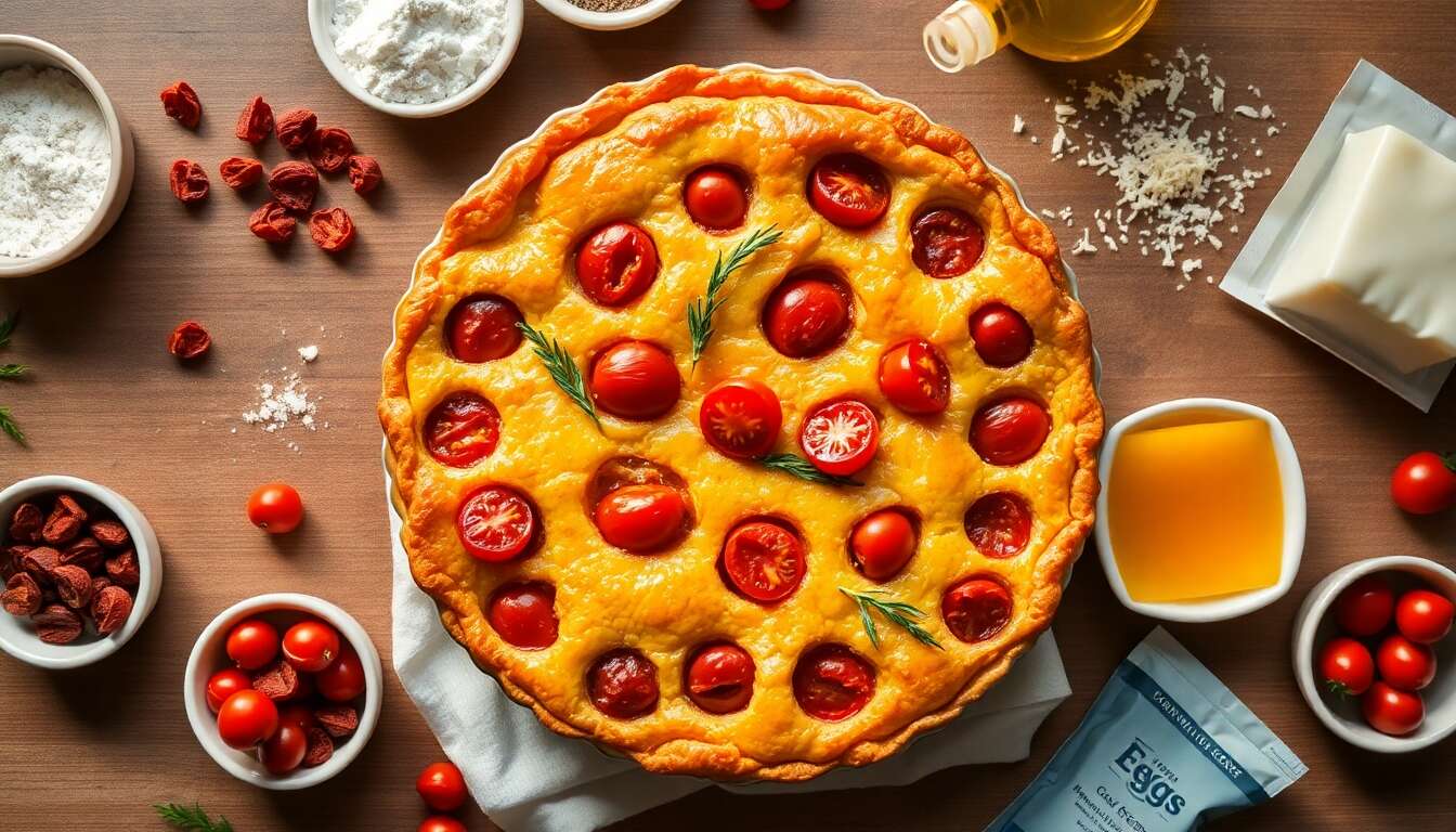 Clafoutis léger aux tomates cerises recette facile
