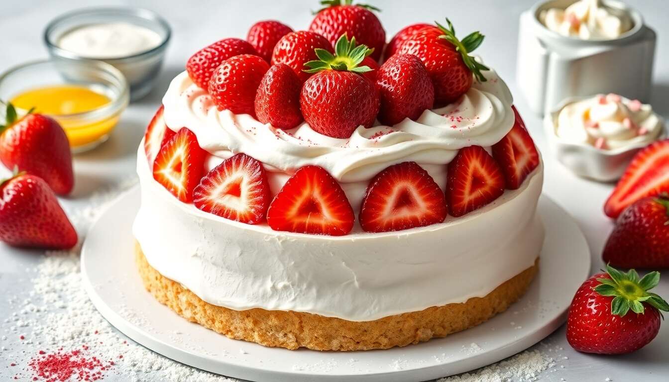 Fraisier léger et facile : recette gourmande à découvrir