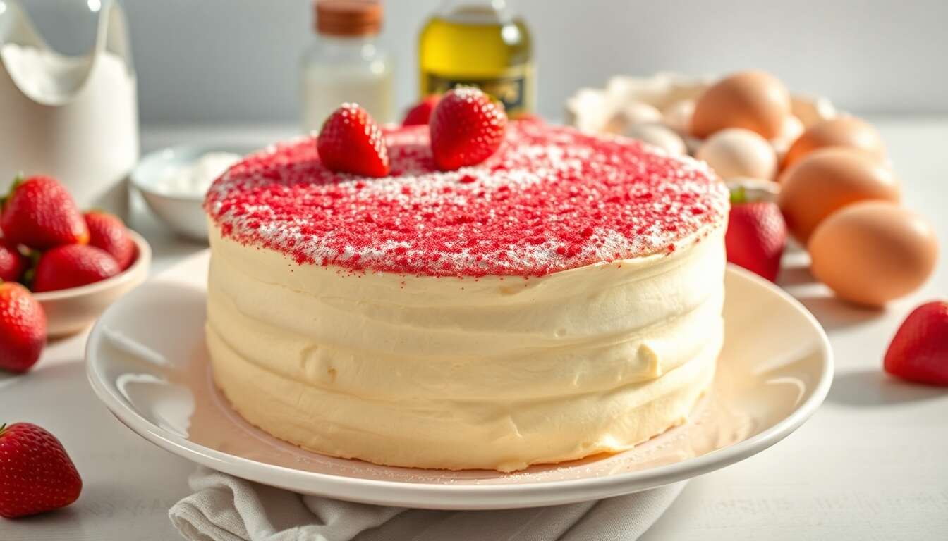 Chiffon Cake Fraises : recette Gourmande et Légère