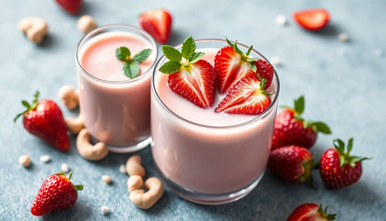 Lait Fraise Végétal : recette Gourmande et Facile