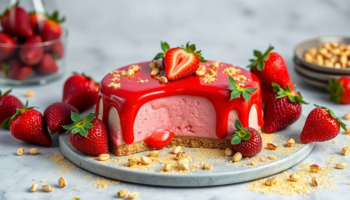 Recette d'Entremets Fraises Pistache : un Délice Fruité et Gourmand