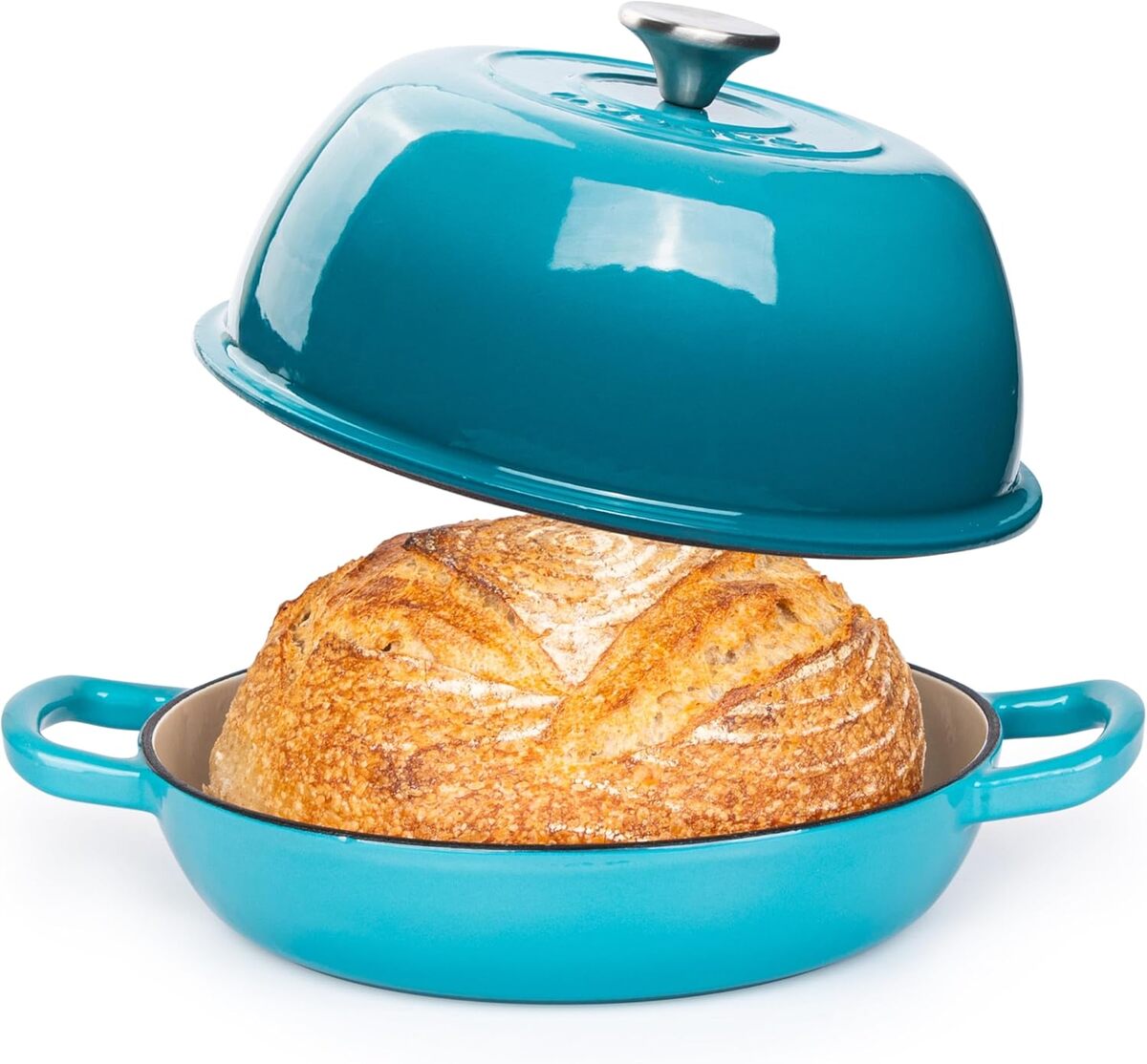 Test : cocotte nuovva en fonte émaillée bleu 6 quarts