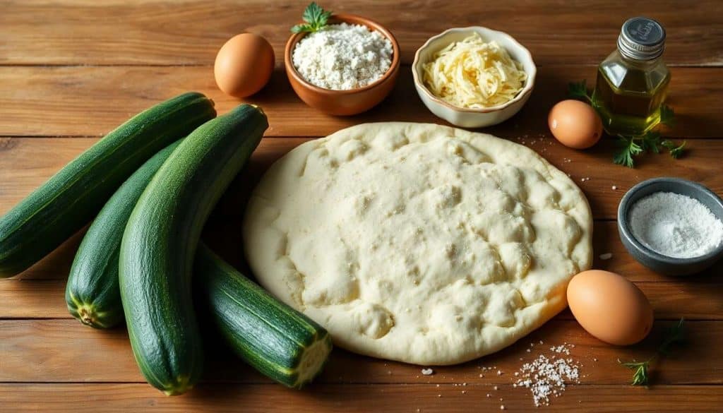 Recette de pâte à pizza aux courgettes