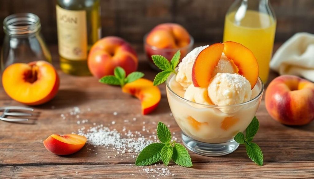 Sorbet à la pêche : recette facile et rafraîchissante