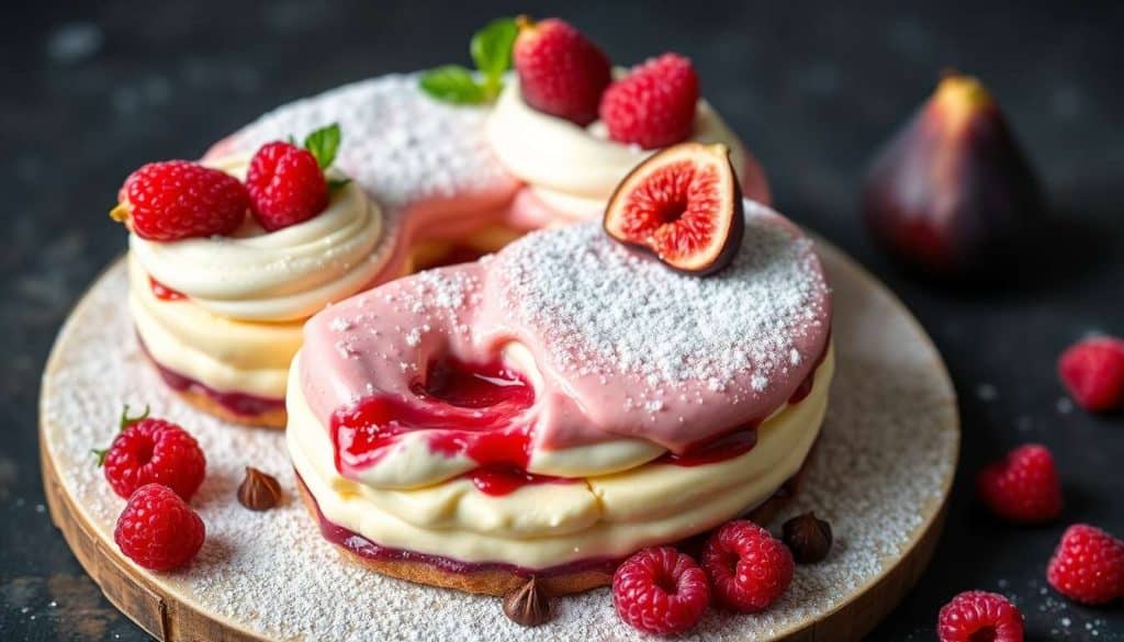 Entremets figues et framboises : recette gourmande