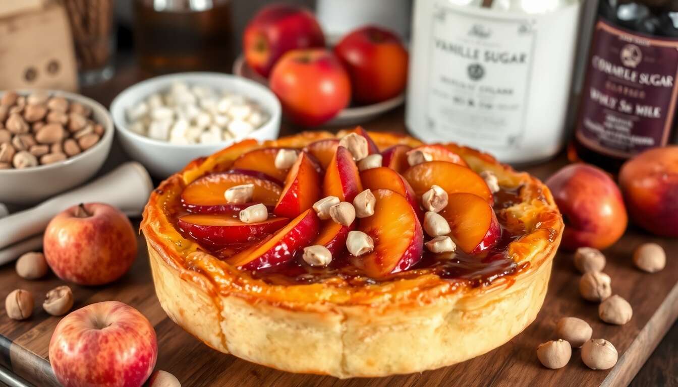 Recette de clafoutis aux nectarines et noisettes