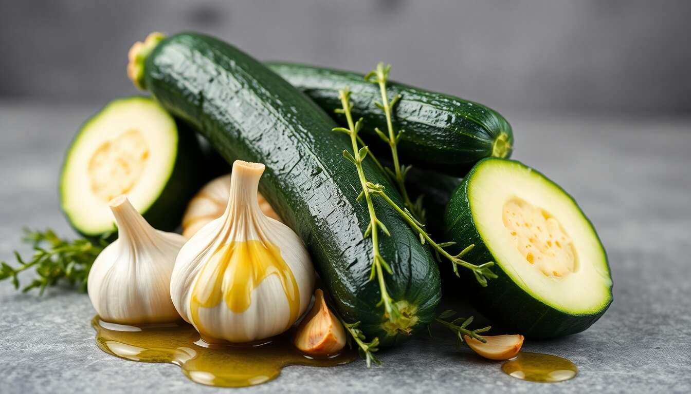 Tian de courgettes, ail et thym à l'huile d'olive : recette savoureuse