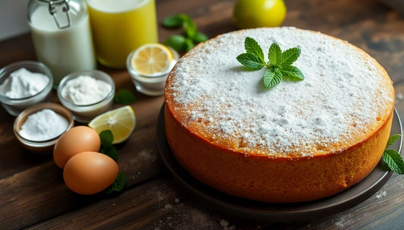 Recette Cake Citron Vert Menthe : fraîcheur et Gourmandise