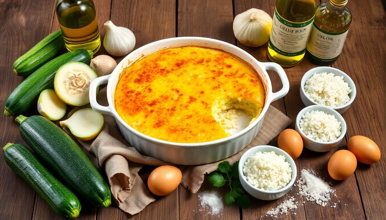 Gratin de courgettes et riz : recette de Julia Child