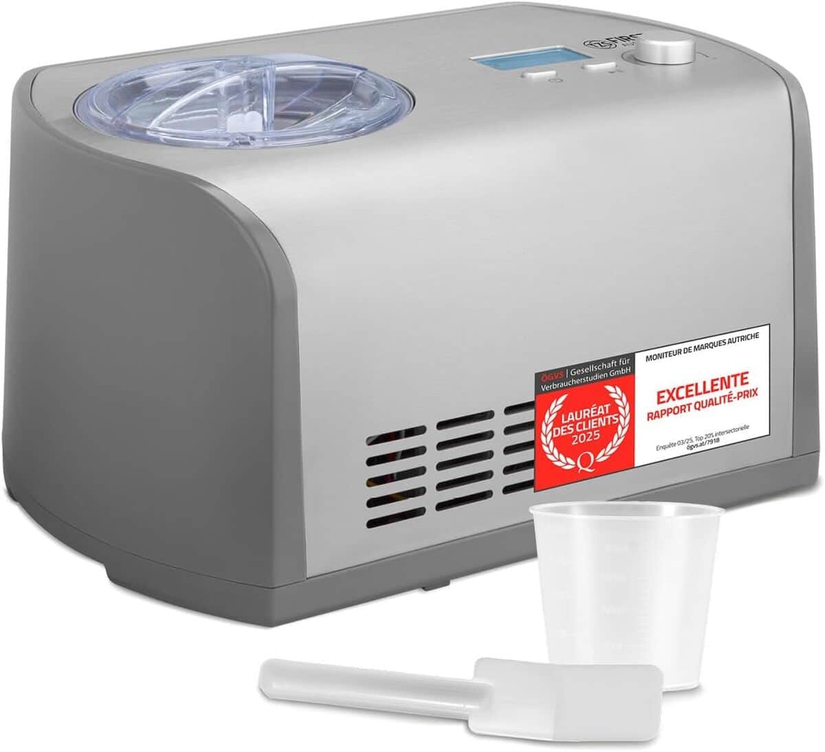 Test de la sorbetière électrique TZS First Austria 135W : glace onctueuse à portée de main