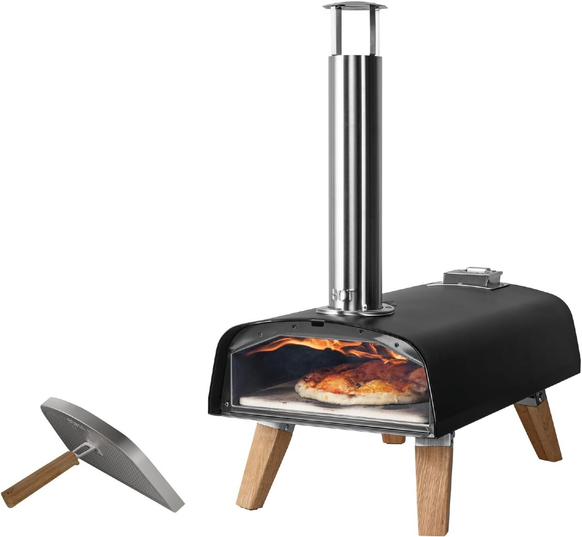 Test du four à pizza pro de Boska : cuisson au feu de bois en 90 s