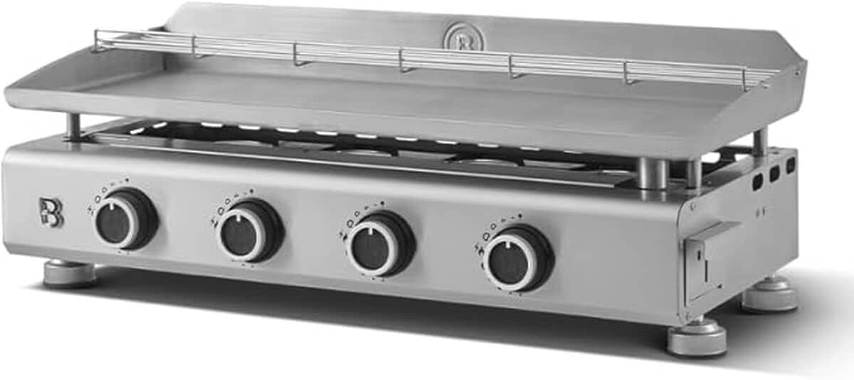 Test : plancha Silvia Evo 4 feux par Brasero, performance inox pour 12 convives