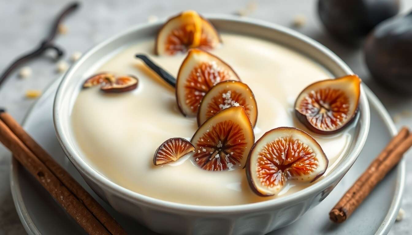 Panna Cotta Figue et Vanille : recette Gourmande