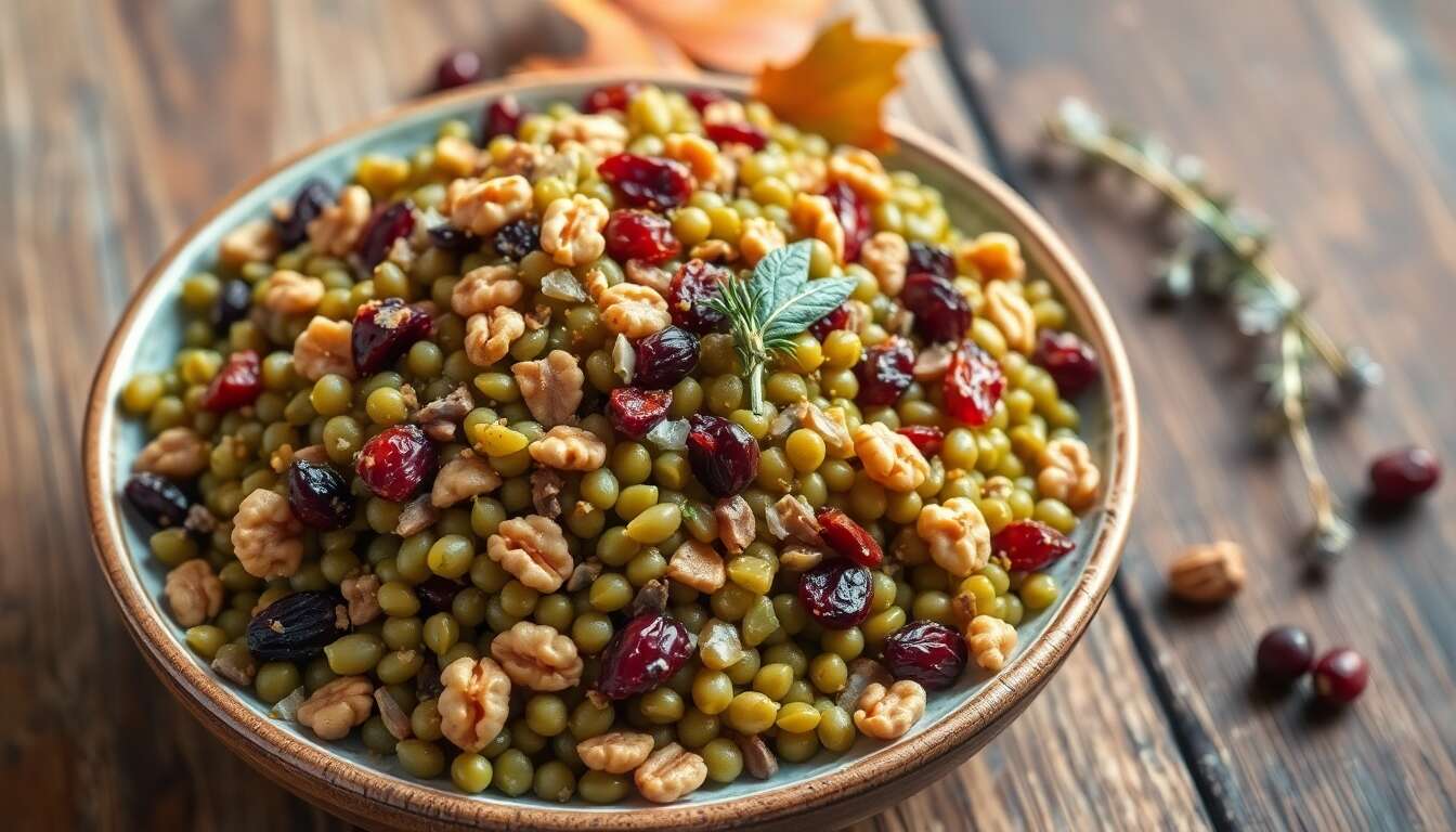 Salade d'automne aux lentilles : recette gourmande et saine