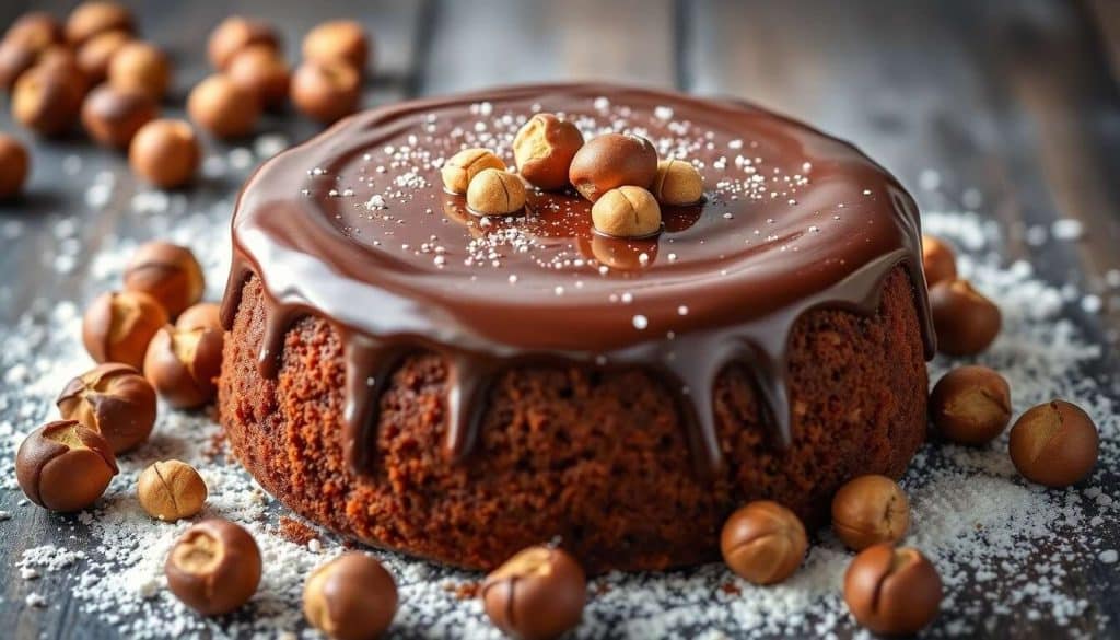 Cake chocolat noisettes : recette gourmande et facile