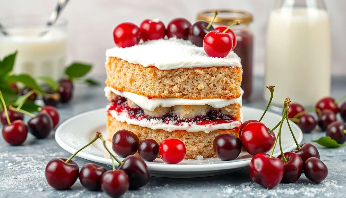 Layer Cake aux Cerises : découvrez la Recette Gourmande