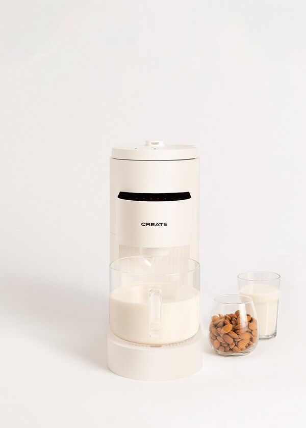 CREATE/VEGAN MILK MAKER PRO/Machine pour faire du lait d'amande, du lait de soja, du lait d'avoine, du milkshake, 6 programmes, minuterie, prépare toutes sortes de laits végétaux, 1,5 l, 1200W