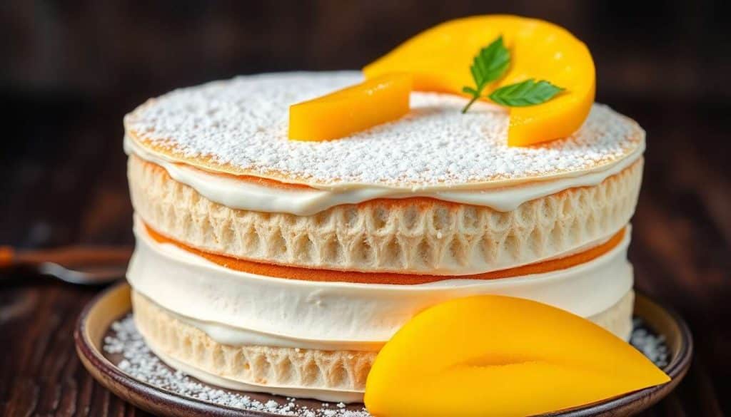 Layer Cake Vanille et Mangue : recette Gourmande