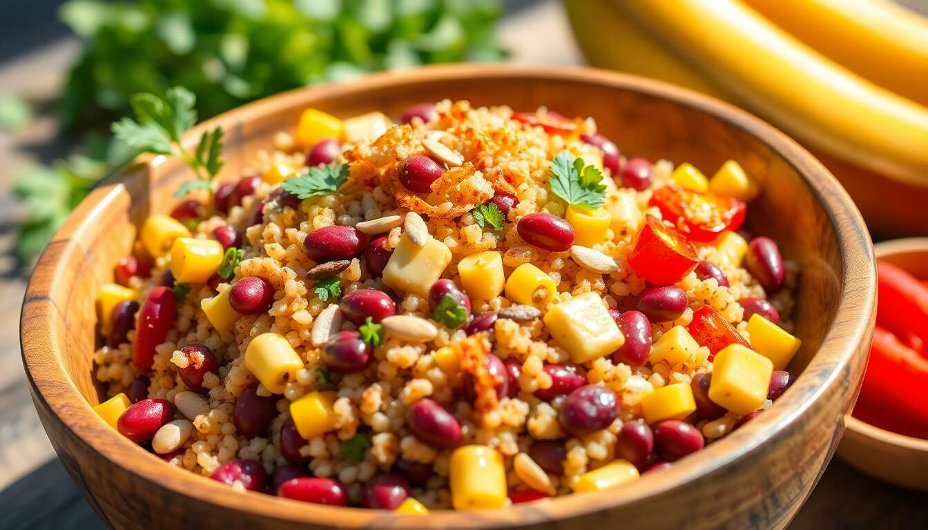 Salade de Quinoa Protéinée aux Haricots Rouges