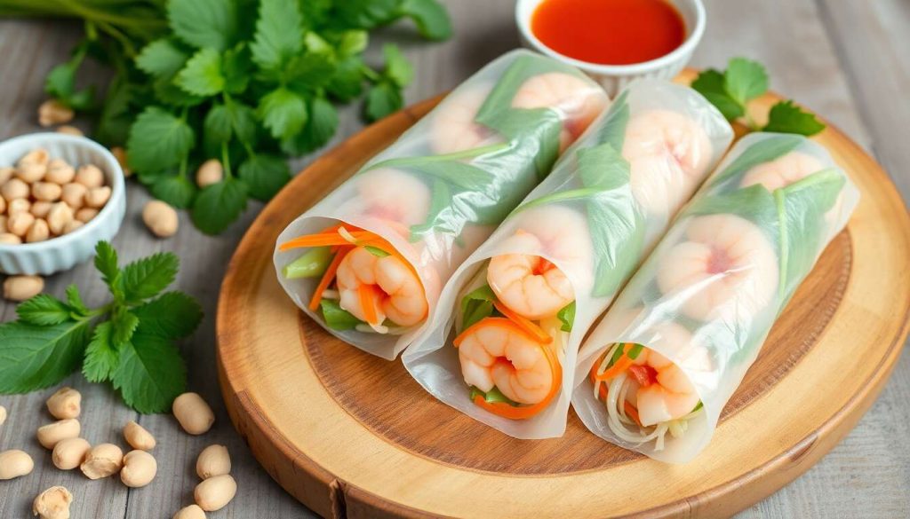 Rouleaux de printemps aux crevettes : recette facile et savoureuse