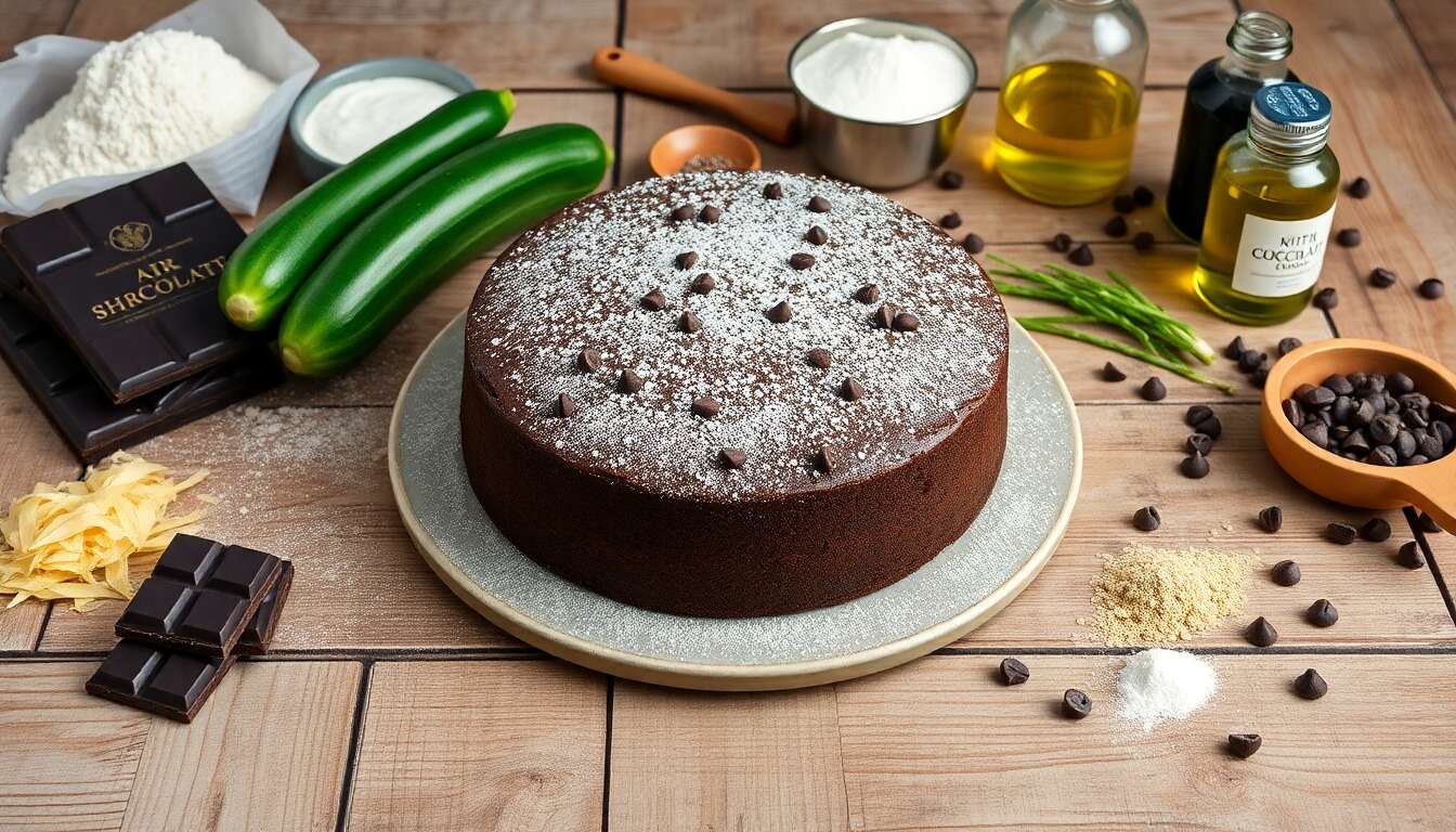 Cake courgette chocolat : recette gourmande et facile