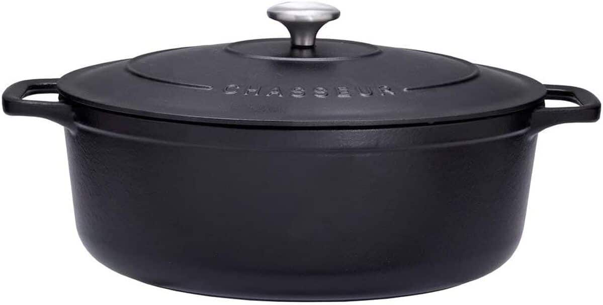 Test de la cocotte ovale Chasseur 4733 en fonte émaillée 33 cm