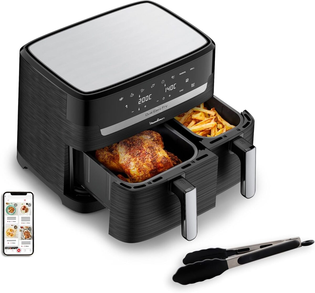 Test : moulinex Easy fry Essential inox – 8, 3L et 7 programmes