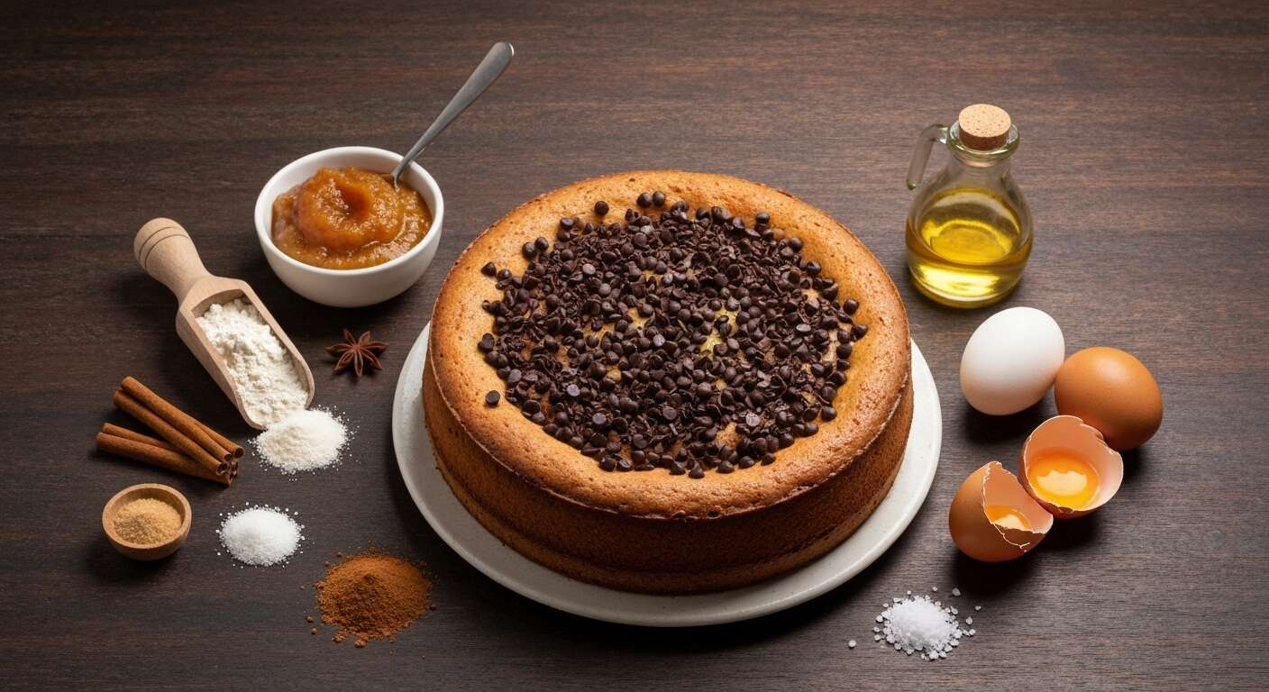 Cake d'automne au potimarron et chocolat