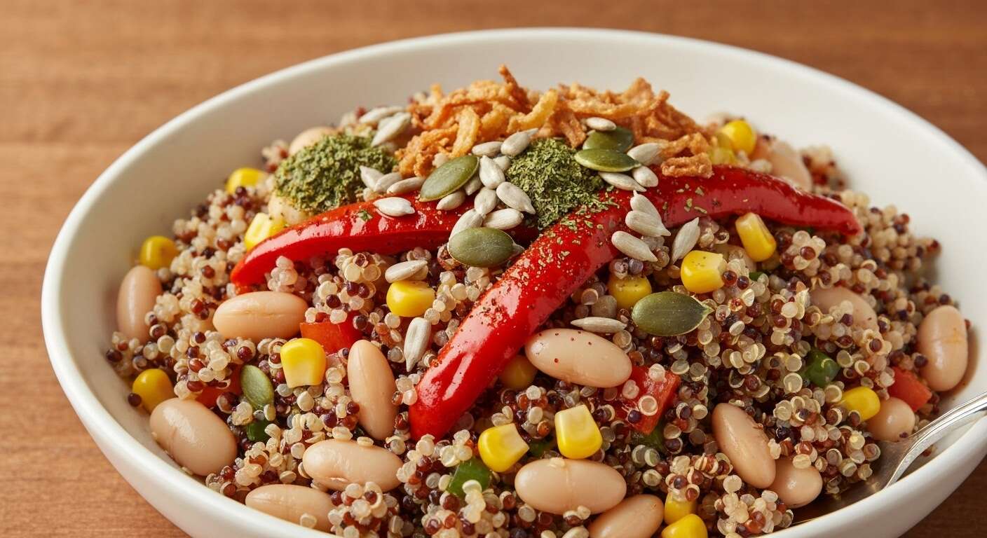 Recette de salade de quinoa aux haricots blancs