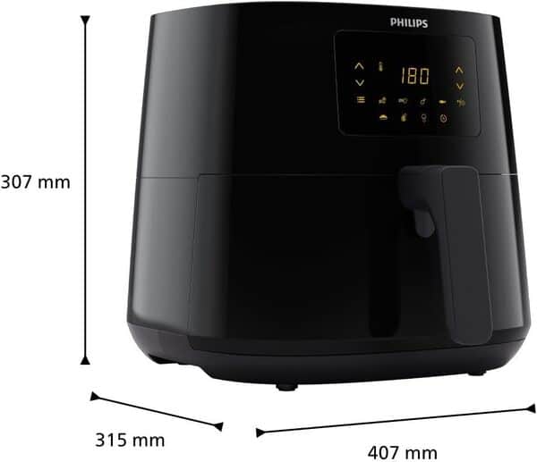 Philips Air Fryer Série 3000 6.2L, air fryer 14 en 1, Technologie Rapid Air, jusqu'à 90% de matières grasses en moins, Digital, App HomeID (HD9270/90)