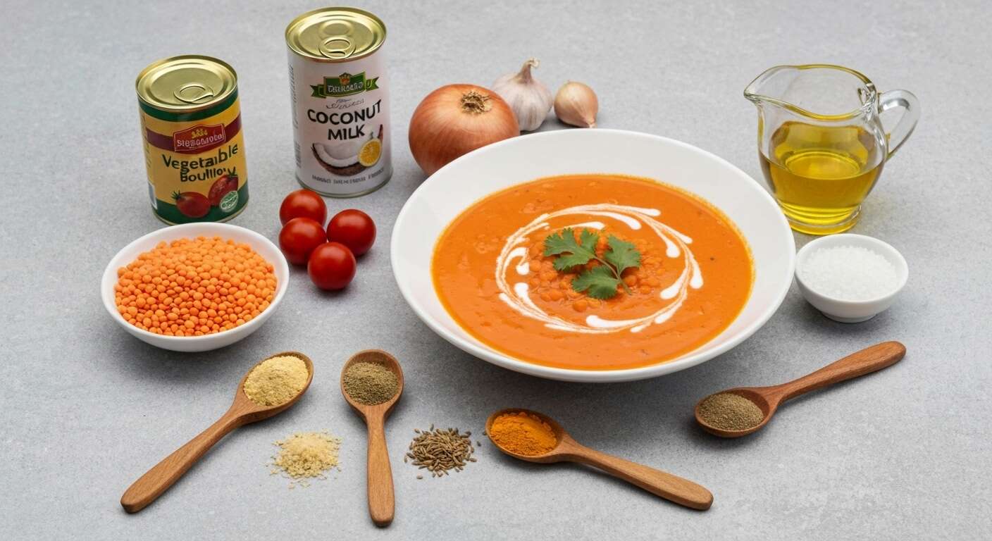 Soupe de Lentilles Corail : recette Savoureuse et Facile