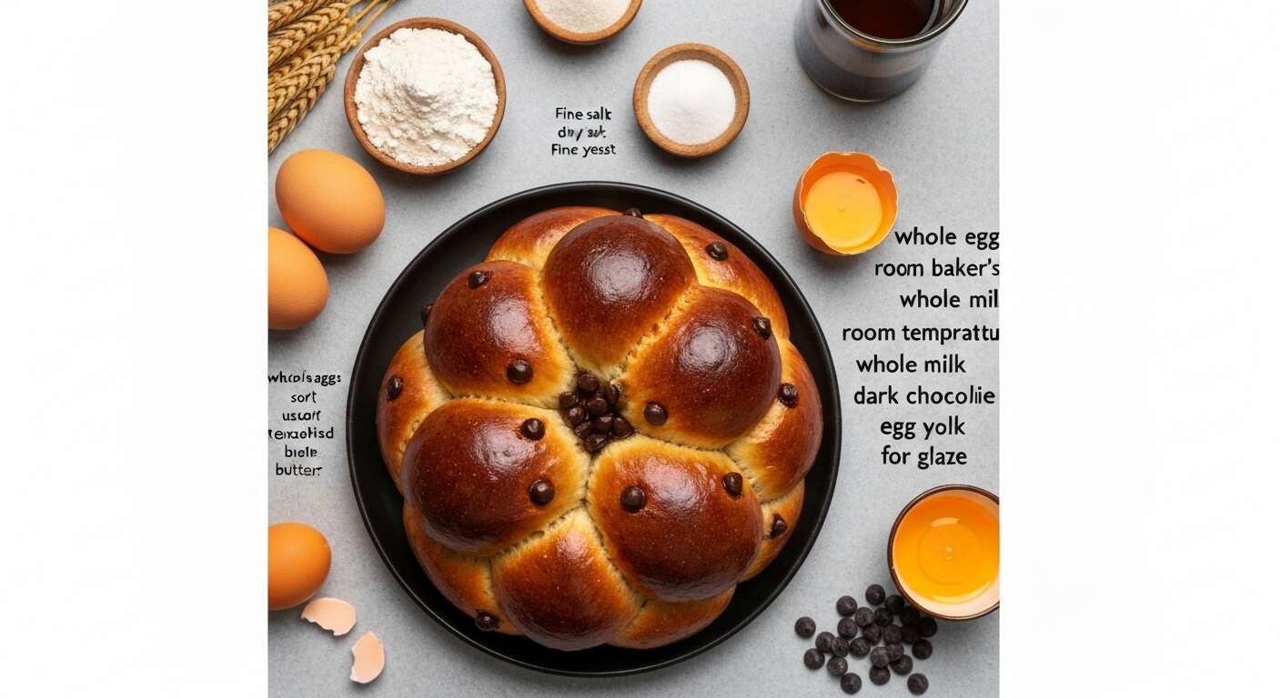 Recette de brioche aux pépites de chocolat maison