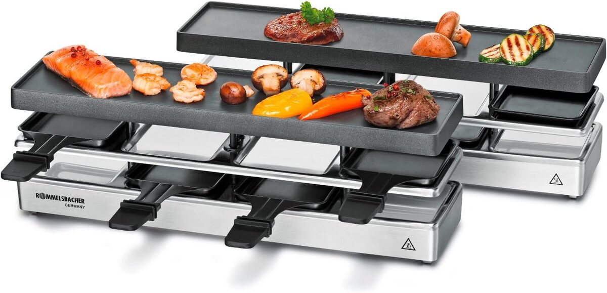 Test : appareil à raclette Rommelsbacher RC 1600 extensible à 8 personnes