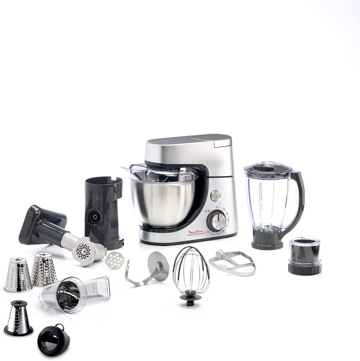 Test du Moulinex Masterchef Gourmet argent QA519D32 : robot pâtissier complet 1100 W