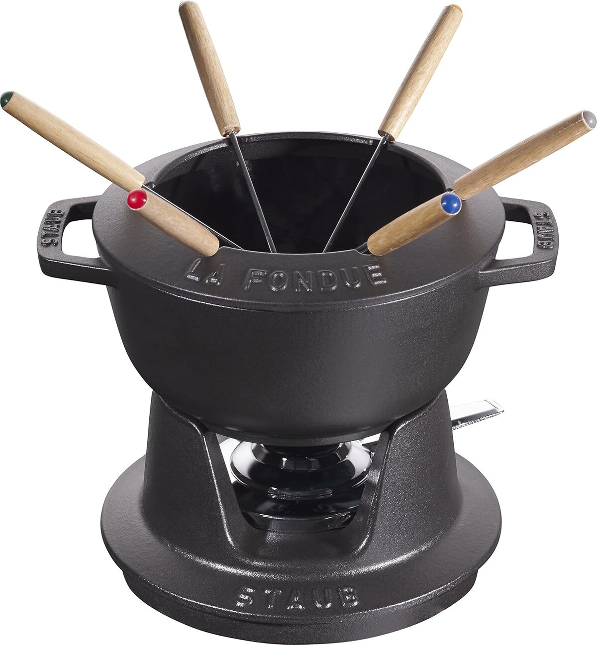 Test : service à fondue Staub en fonte noirs, 18 cm