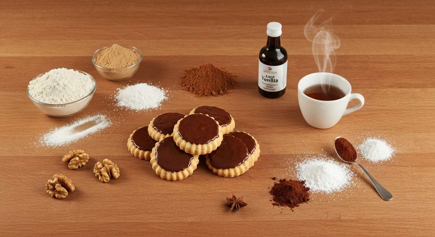 Recette de Biscuits de Noël Suisses : aux Deux Noix & Glaçage Café