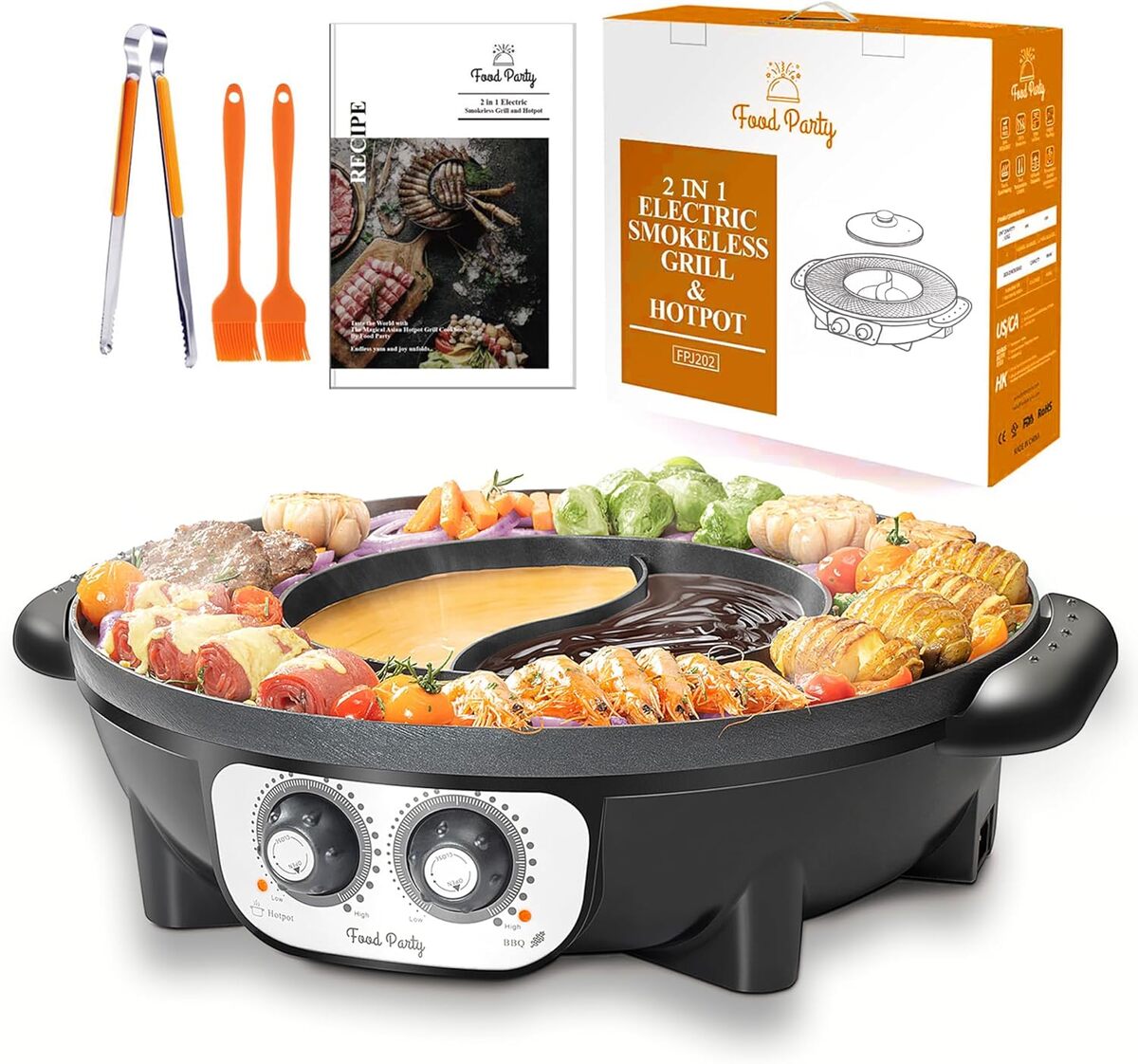 Test du Food Party : hotpot électrique et barbecue 2 en 1