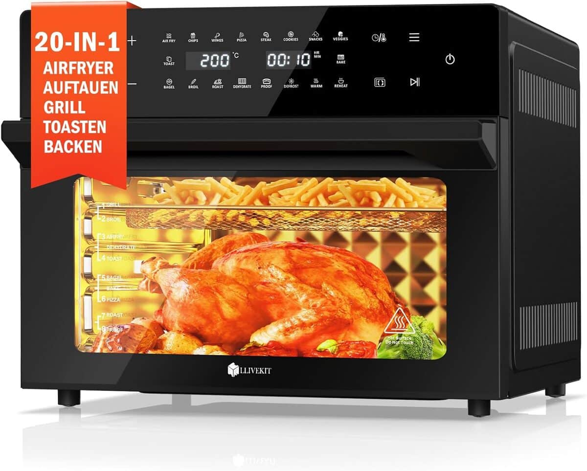 Test : llivekit 30L air fryer, la friteuse sans huile XXL polyvalente