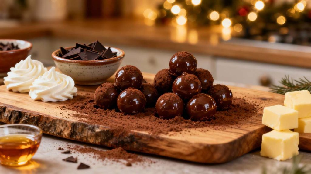 Recette de truffes pour fêter Noël