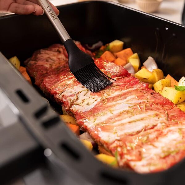 Cecotec Friteuse à Air sans Huile - 9L Séparable en 2 - Air Fryer Cecofry Dual 9000, 2850W, Diététique et Digitale, Panneau Tactile, Température Double et Réglable, 6 Modes, Technologie PerfectCook