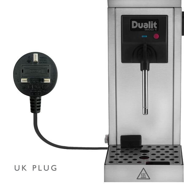 Dualit Cino - Steamer à lait - 850 ml - Acier inoxydable brossé avec finition argentée - Portable et compact