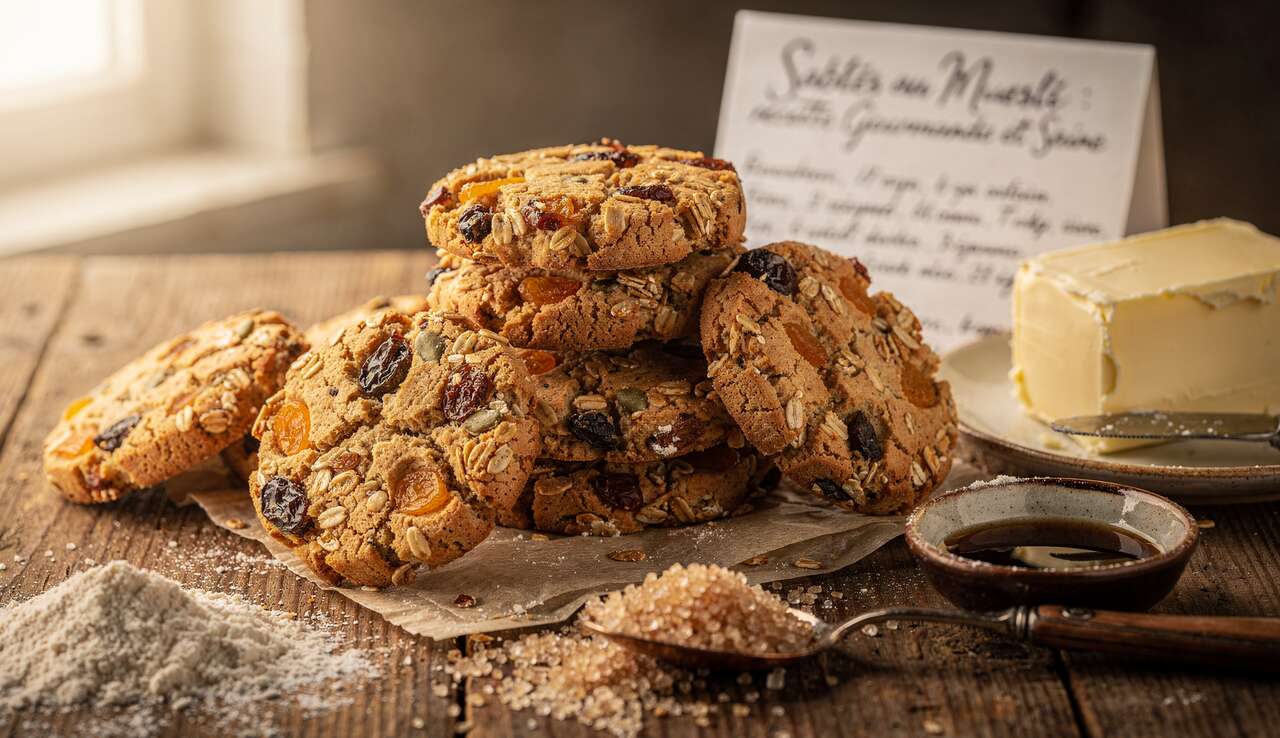 Sablés au Muesli : recette Gourmande et Saine