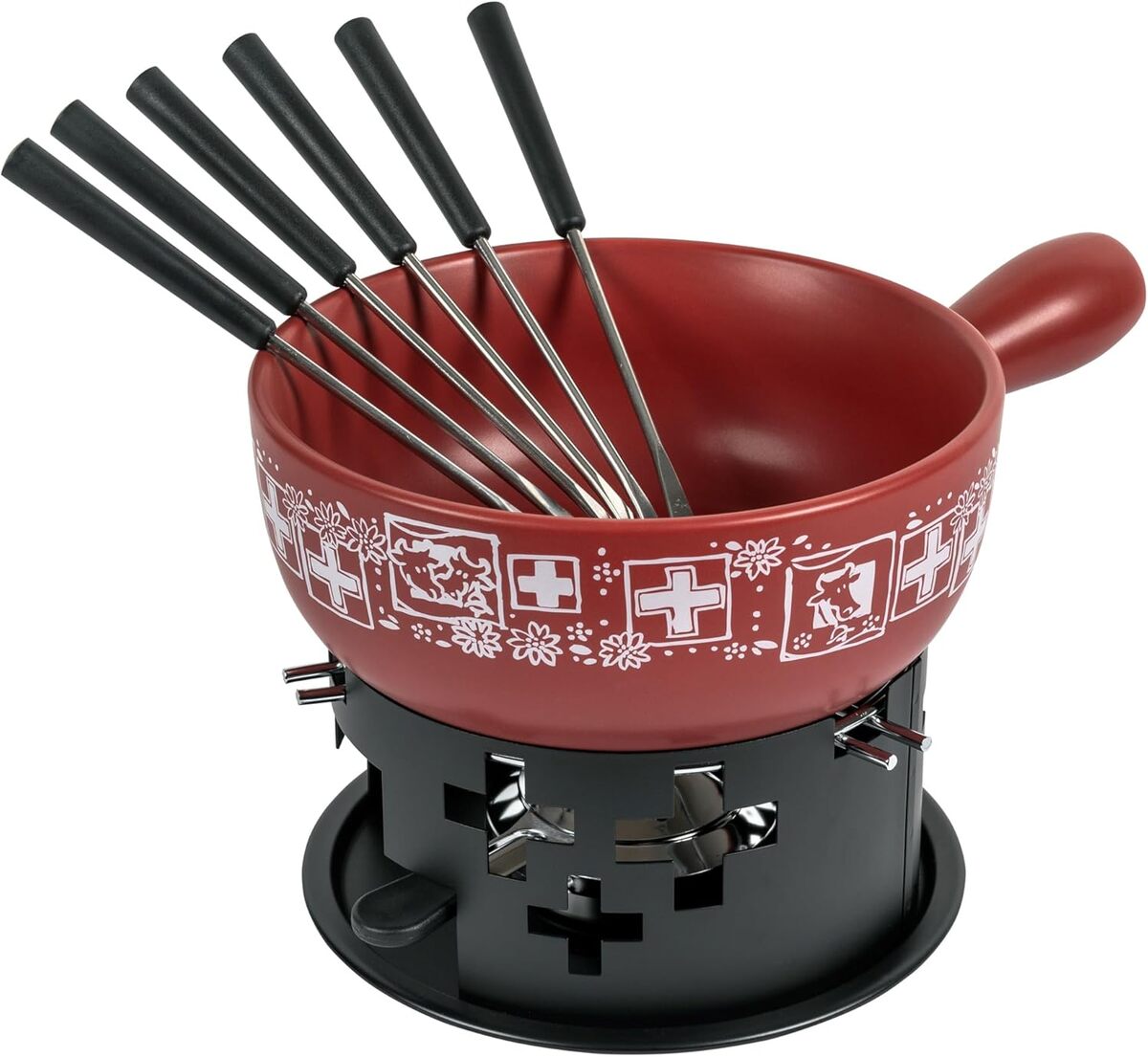 Test du service à fondue Kuhn Rikon 32317 : argile et saveurs authentiques