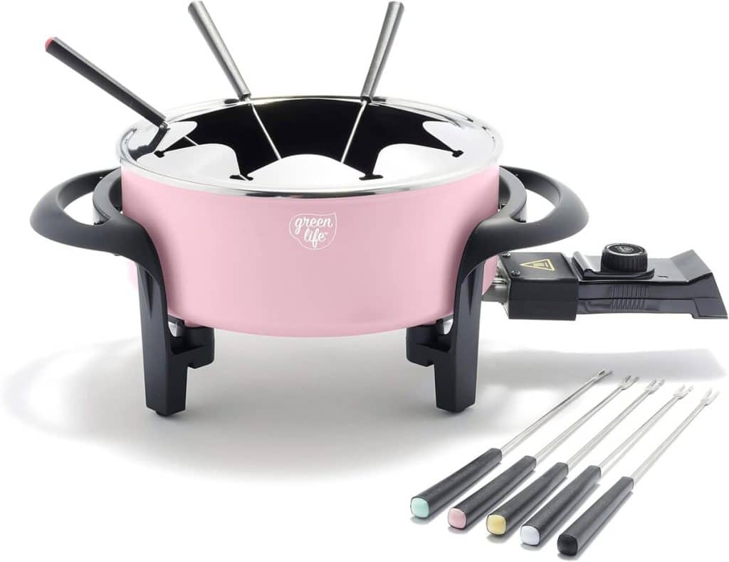 Test : pot à fondue en céramique GreenLife CC005118-001 rose
