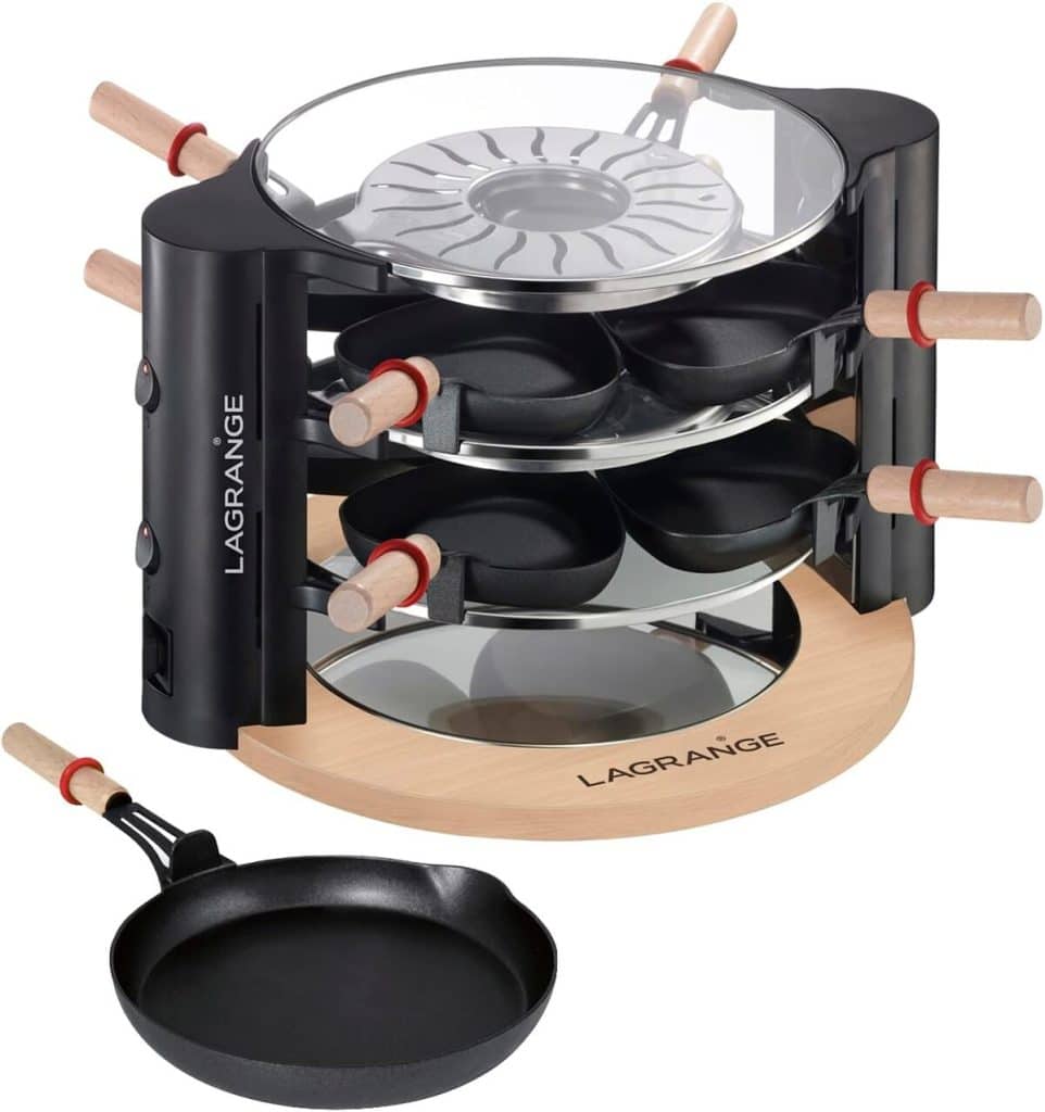 Test : raclette Evolution Lagrange avec accessoires bois clair