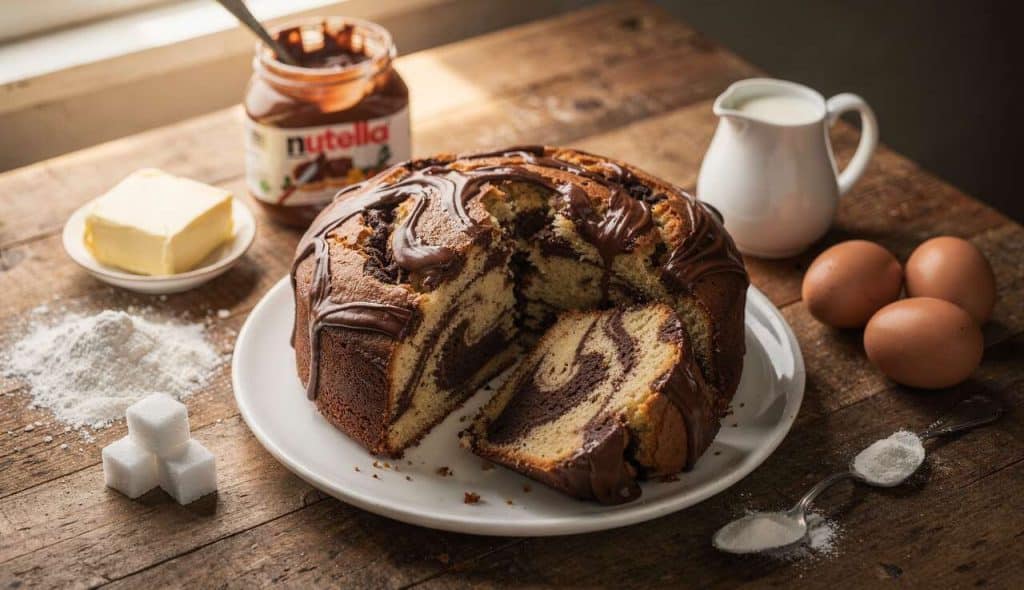 Recette de Cake Marbré au Nutella
