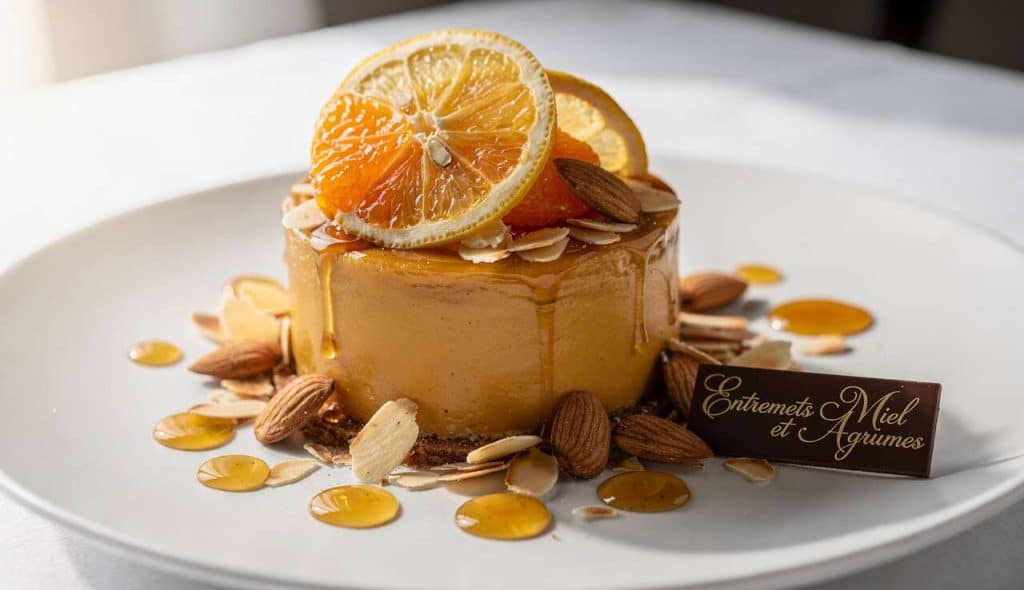 Recette Entremets Miel et Agrumes