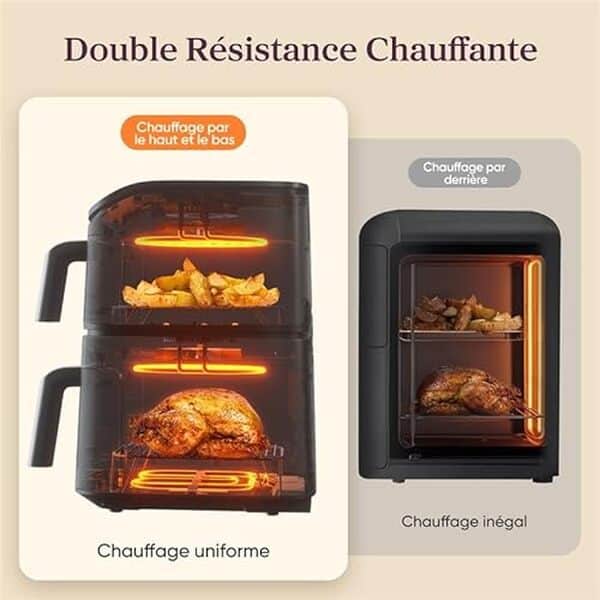 Découvrez le test complet du COSORI Air Fryer 10.8L et révolutionnez votre cuisine sans huile : performance, innovation et résultats gourmands garantis.