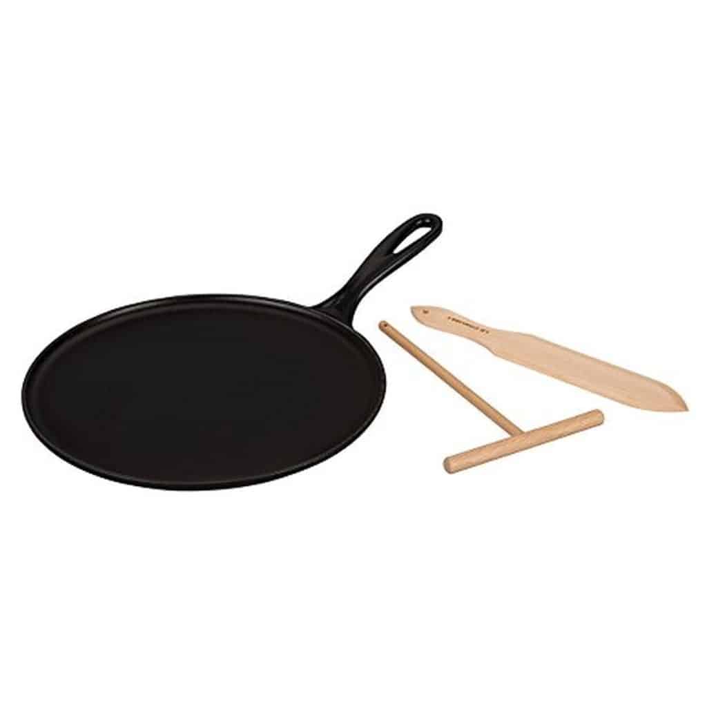 Test : crêpière en fonte Le Creuset 27 cm avec accessoires